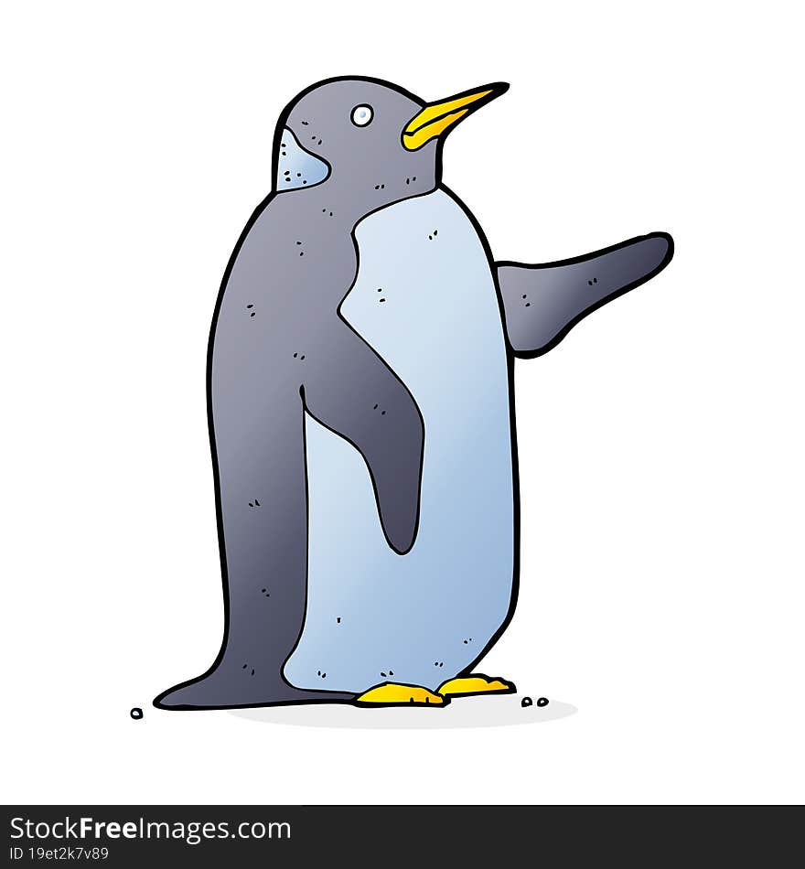 cartoon penguin