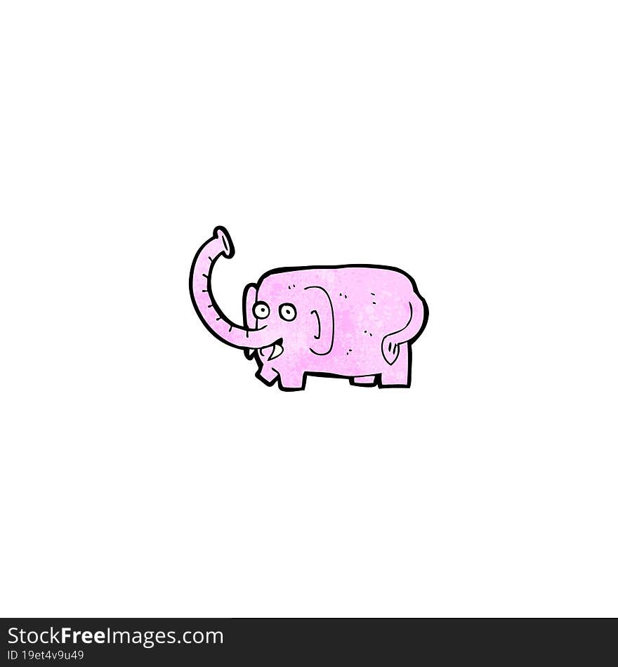 cartoon pink elephant