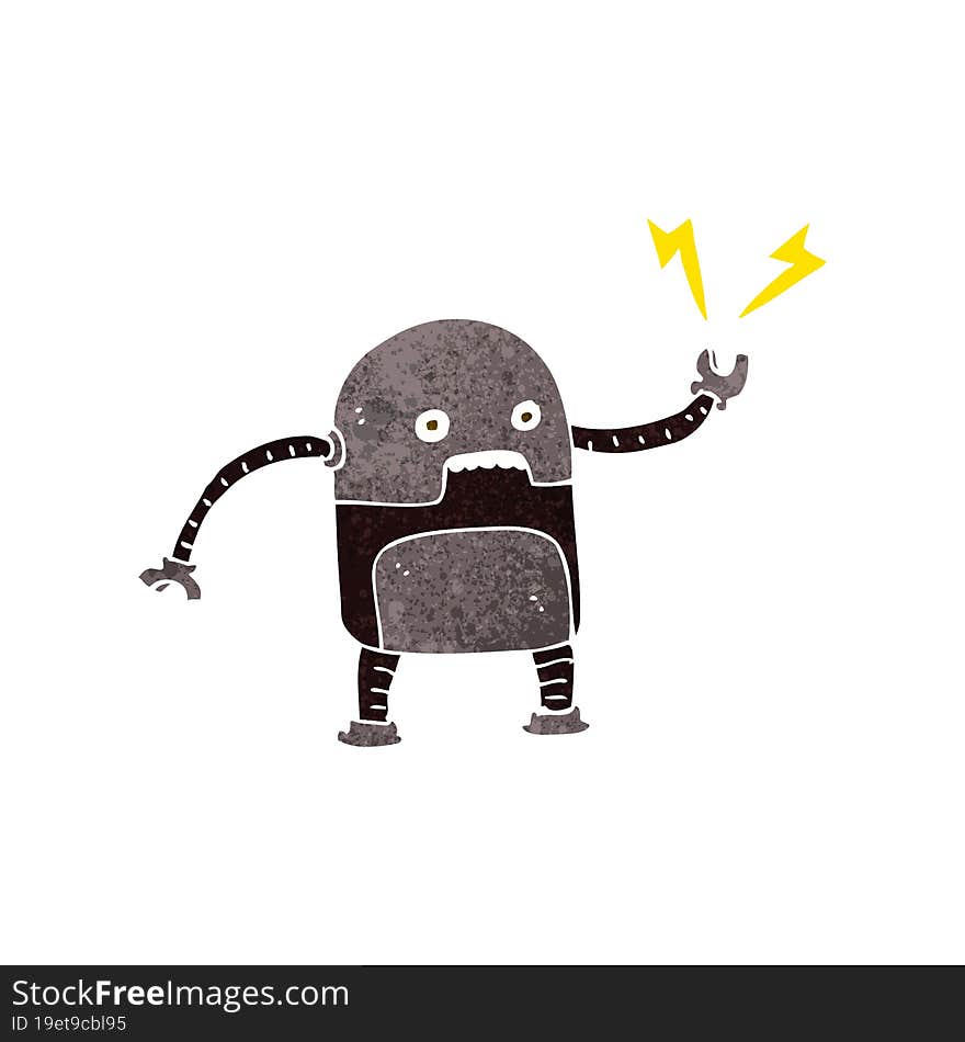 Funny Cartoon Robot