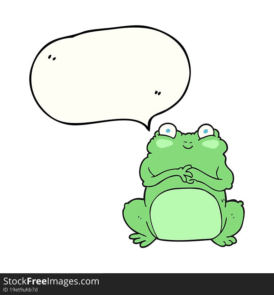 speech bubble cartoon funny frog