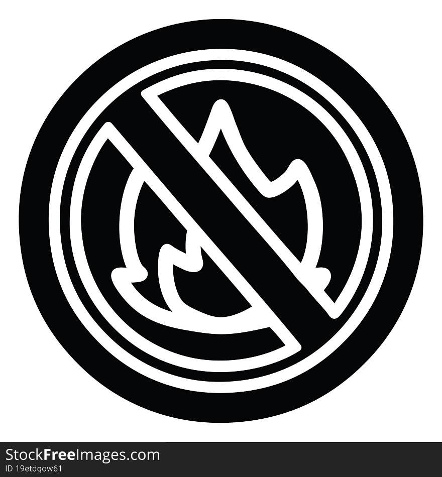 no flames icon