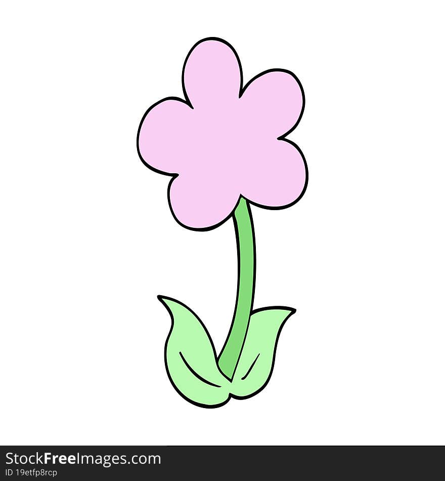 cute cartoon flower