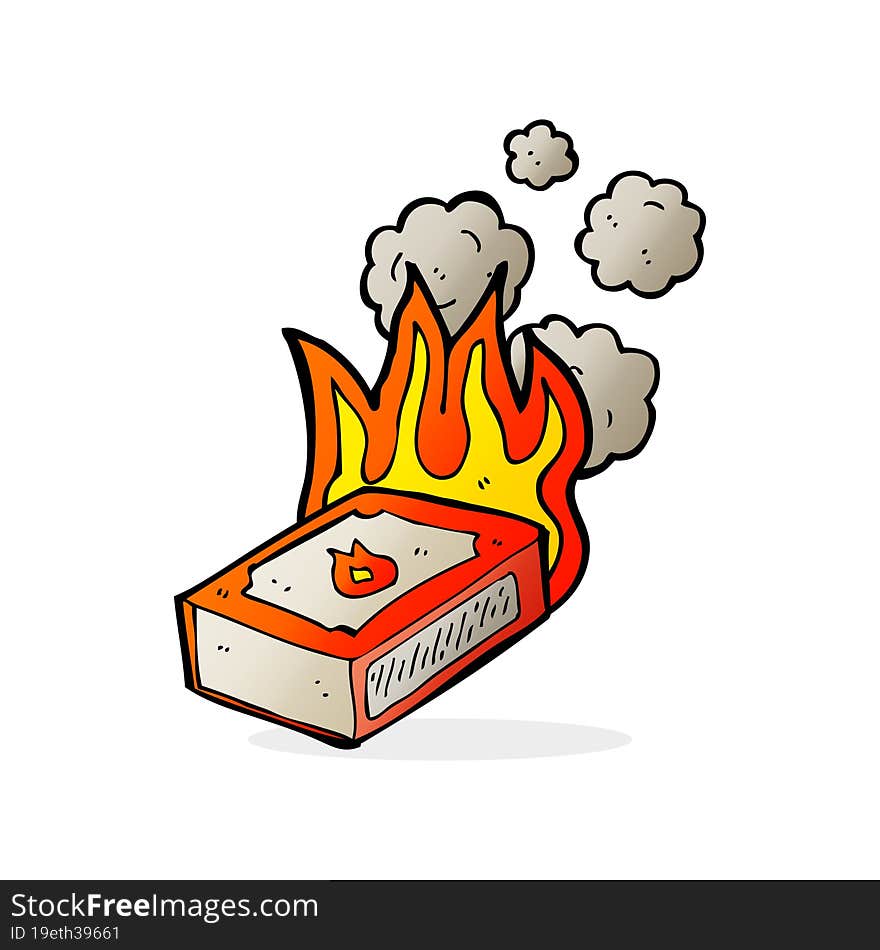 cartoon pack of matches