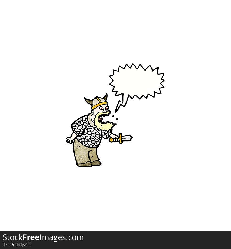 shouting viking cartoon