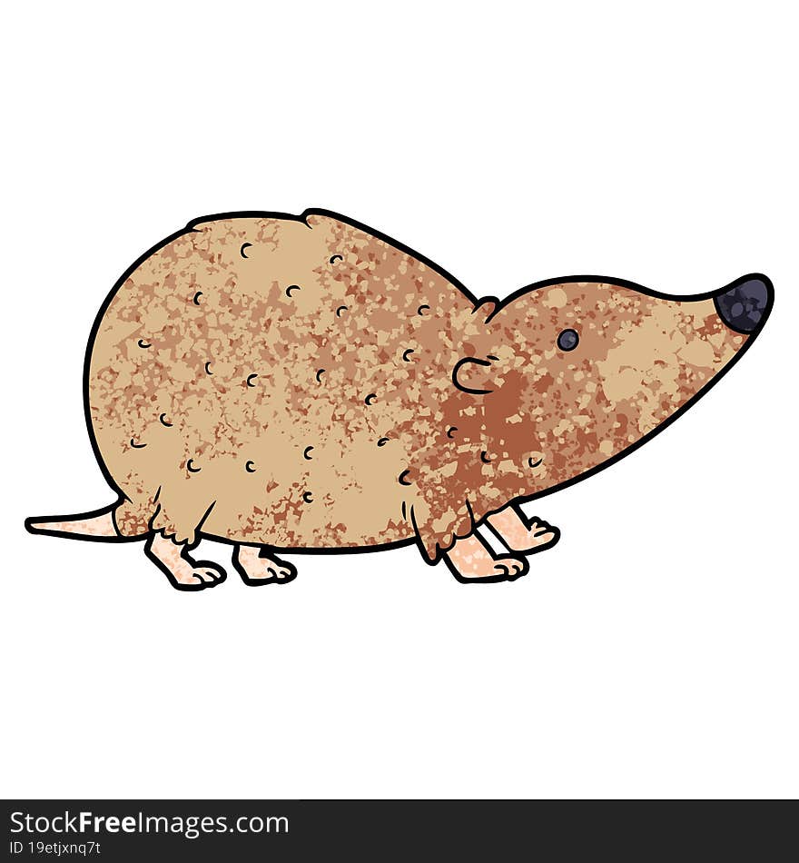 cartoon shrew. cartoon shrew