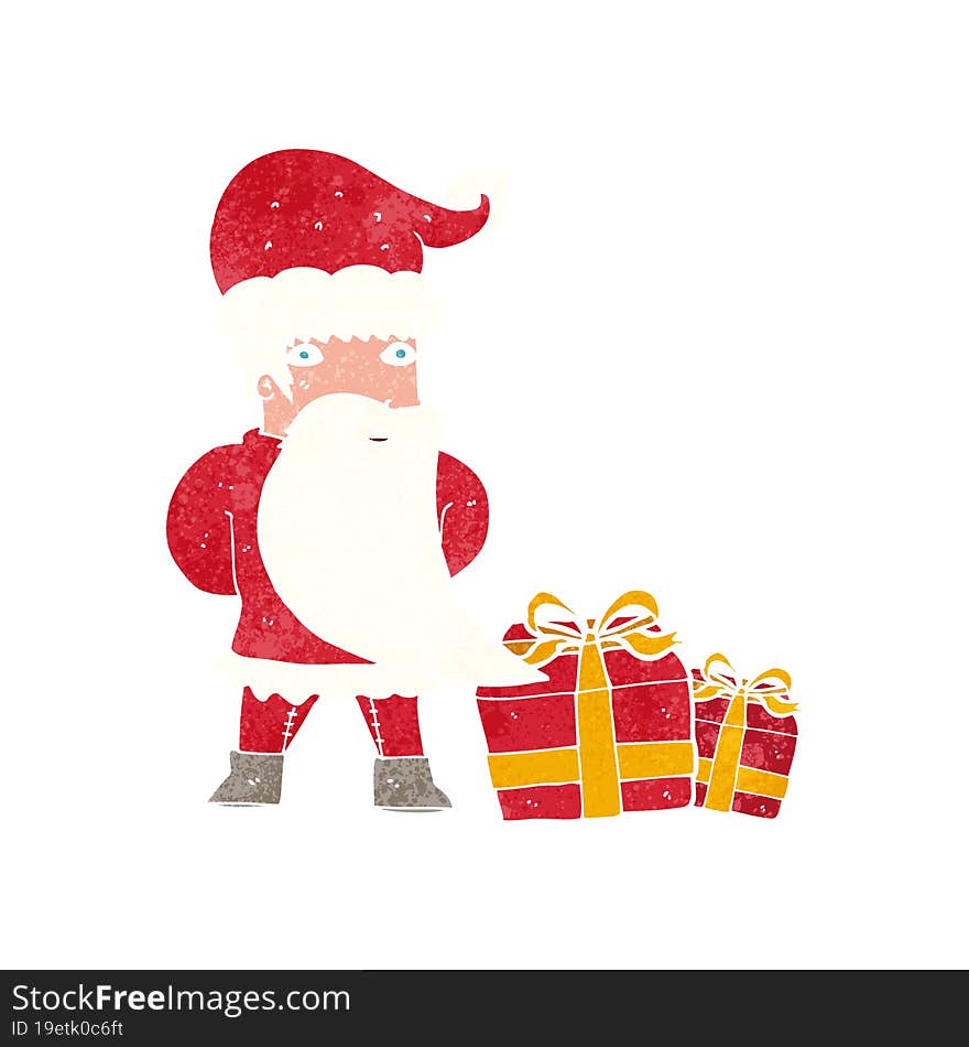 cartoon santa claus