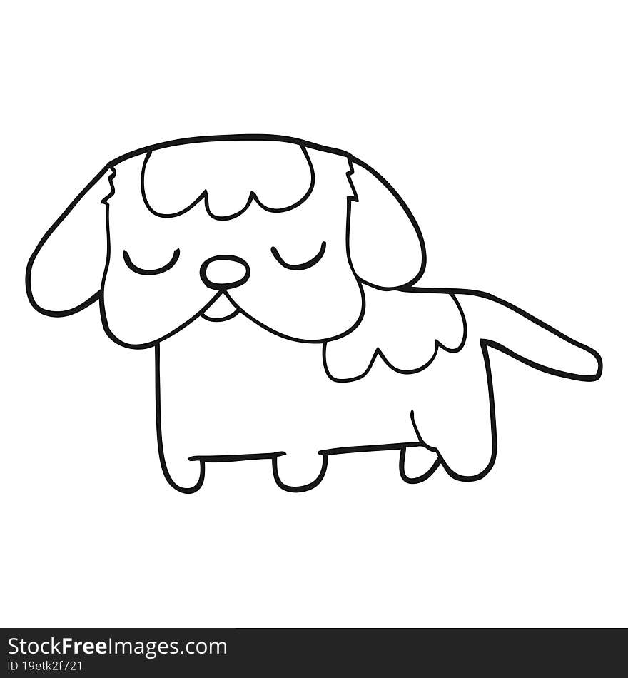 cute cartoon puppy