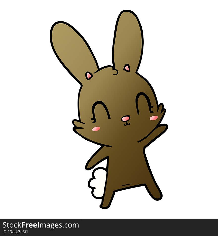 cute cartoon rabbit. cute cartoon rabbit