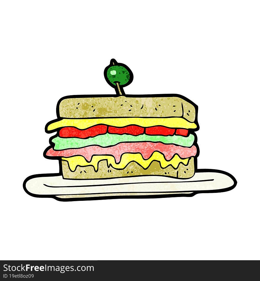 Cartoon Sandwich