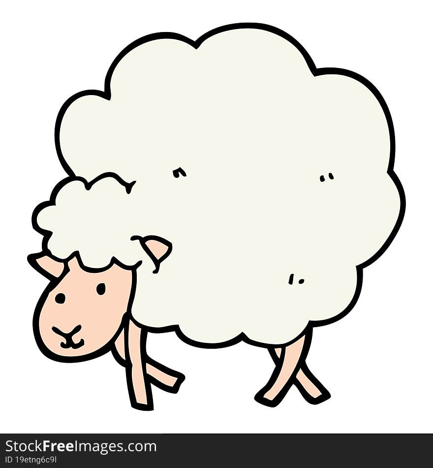 cartoon sheep