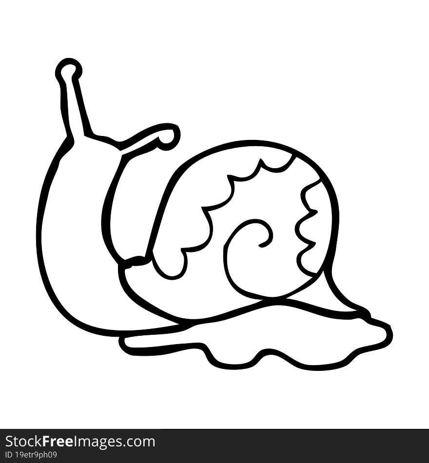 Cartoon Snail