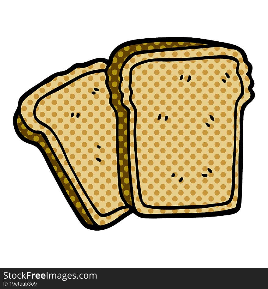 Cartoon Doodle Toast