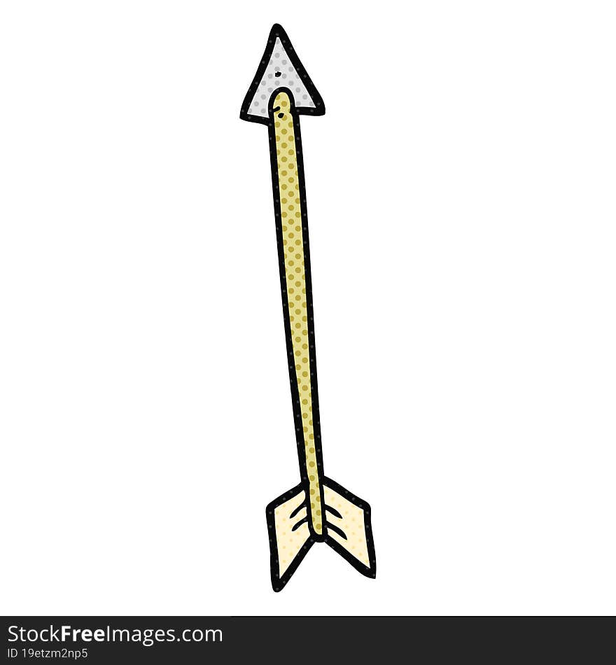 freehand drawn cartoon arrow