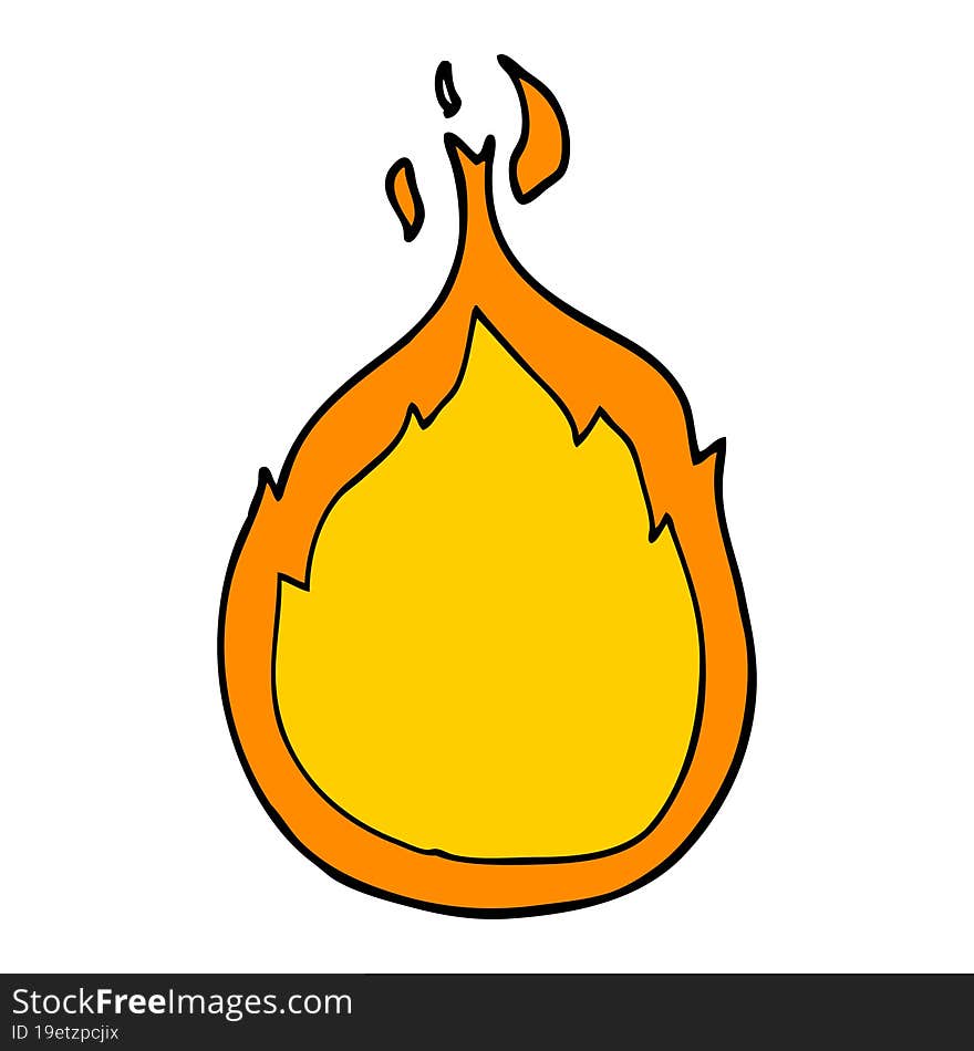 cartoon flames