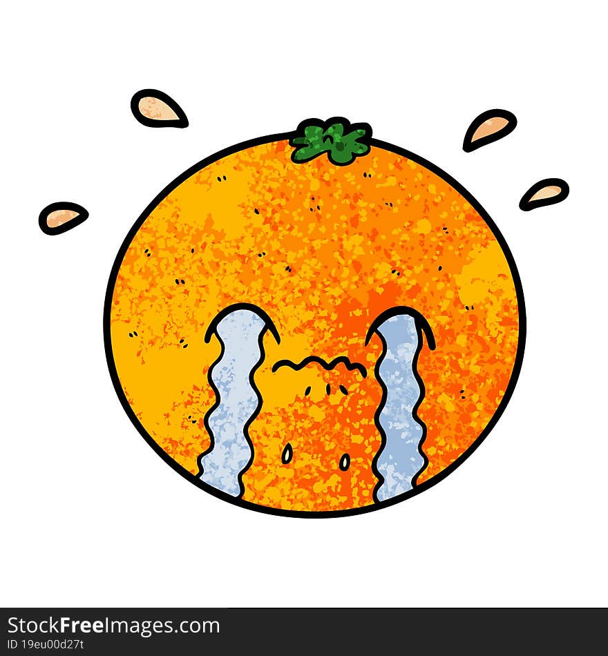 cartoon orange. cartoon orange