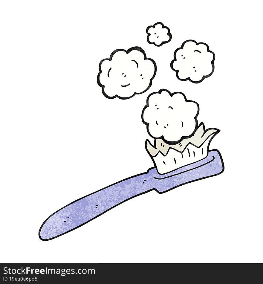 texture cartoon toothbrush