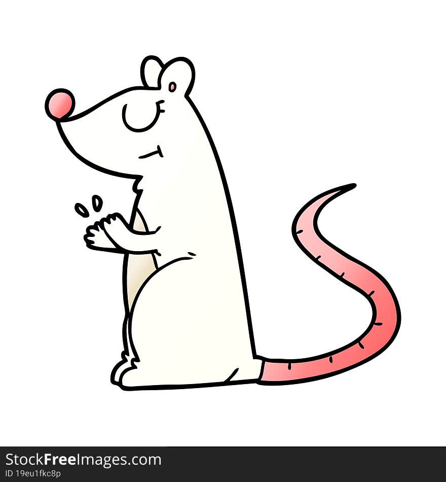 cartoon white mouse. cartoon white mouse