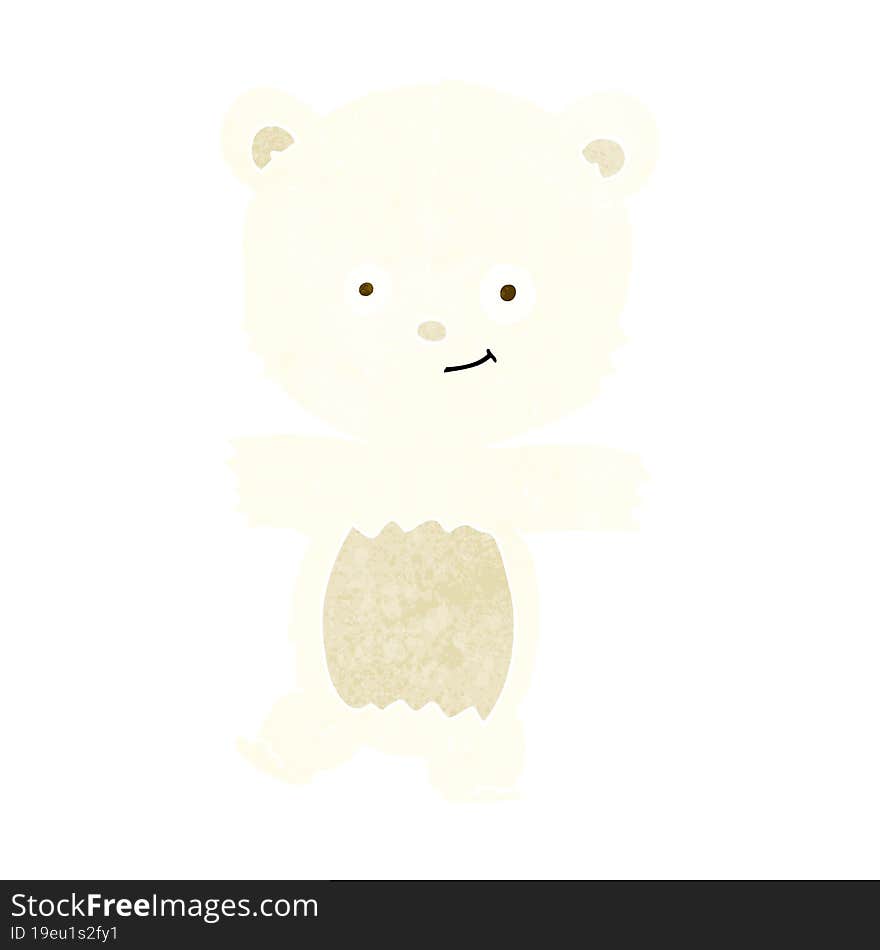 cartoon cute polar teddy bear. cartoon cute polar teddy bear