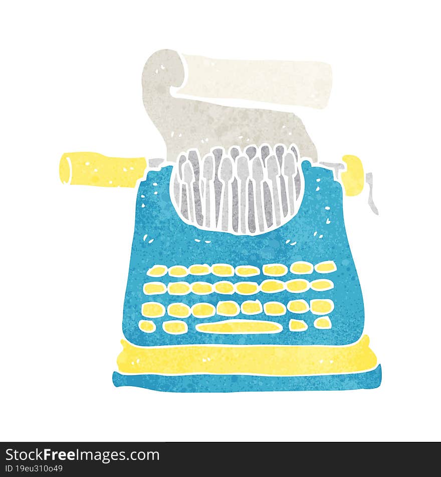 Cartoon Typewriter