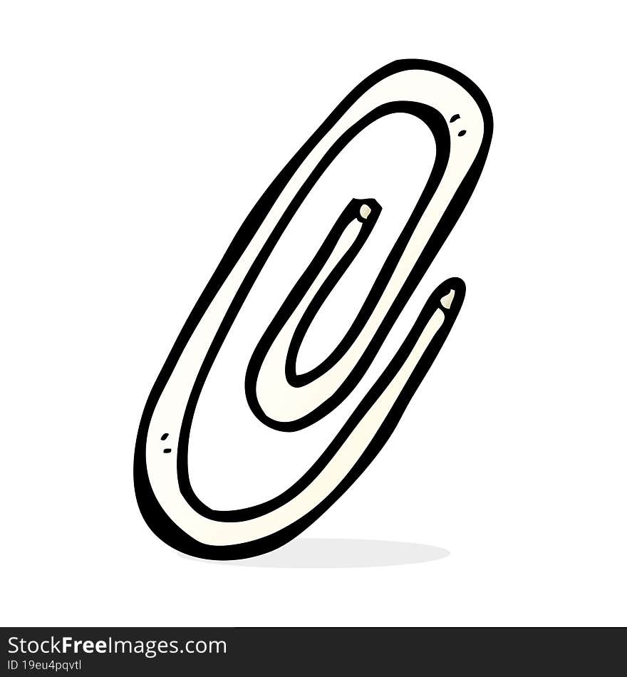 cartoon paperclip