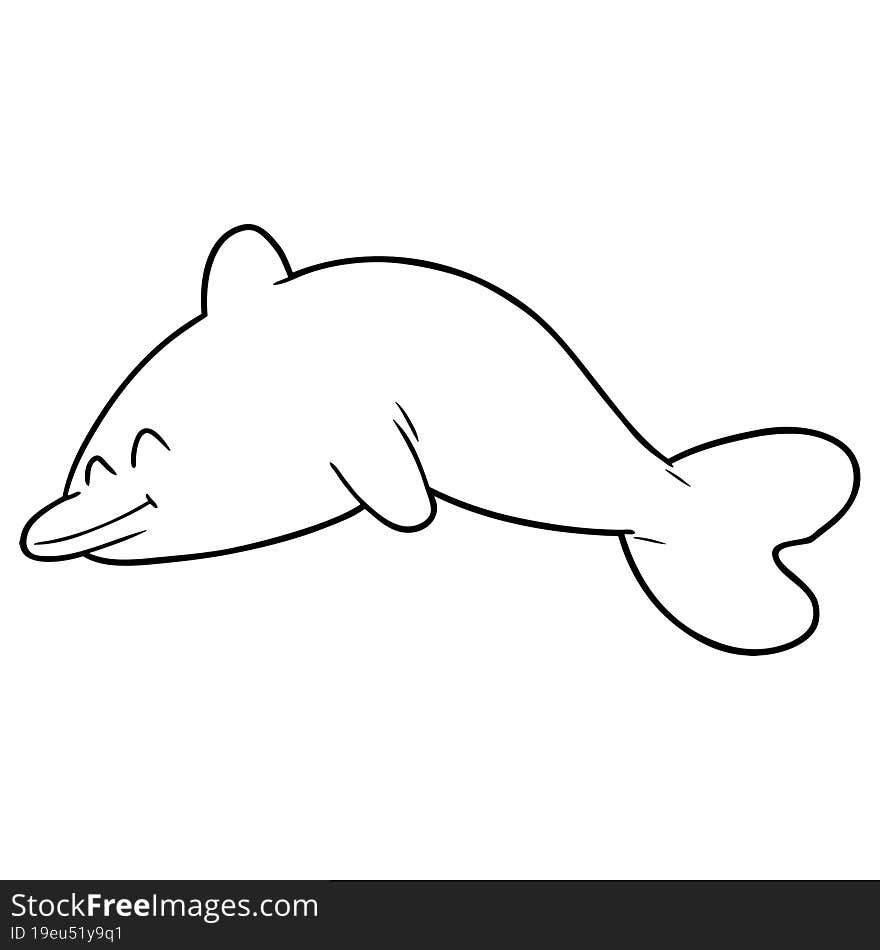 cartoon dolphin. cartoon dolphin