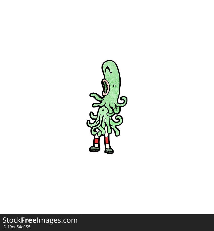 cartoon alien