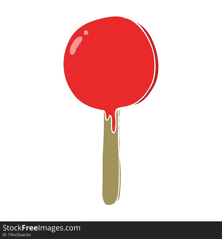 flat color style cartoon lollipop