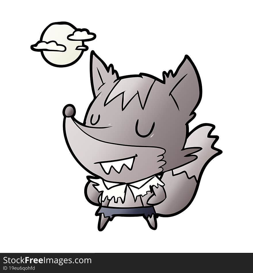 cartoon halloween werewolf. cartoon halloween werewolf