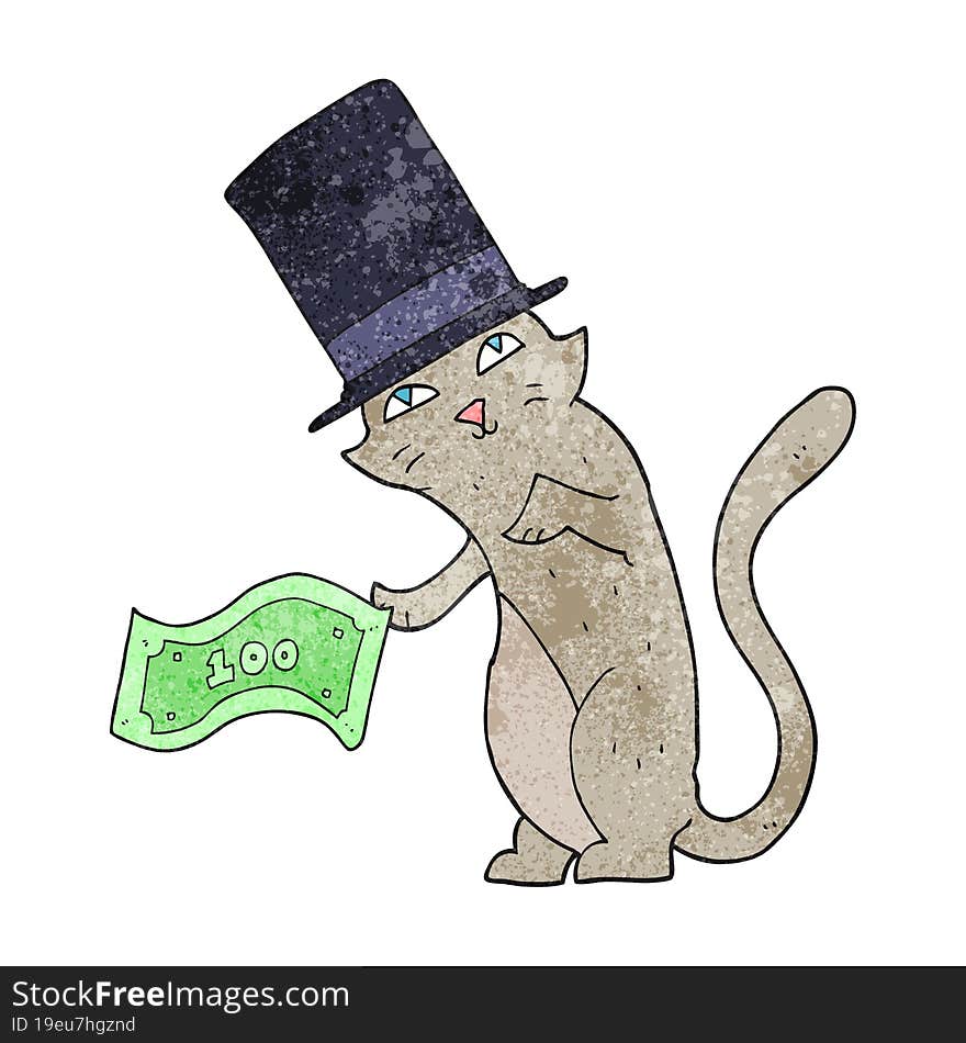 texture cartoon rich cat