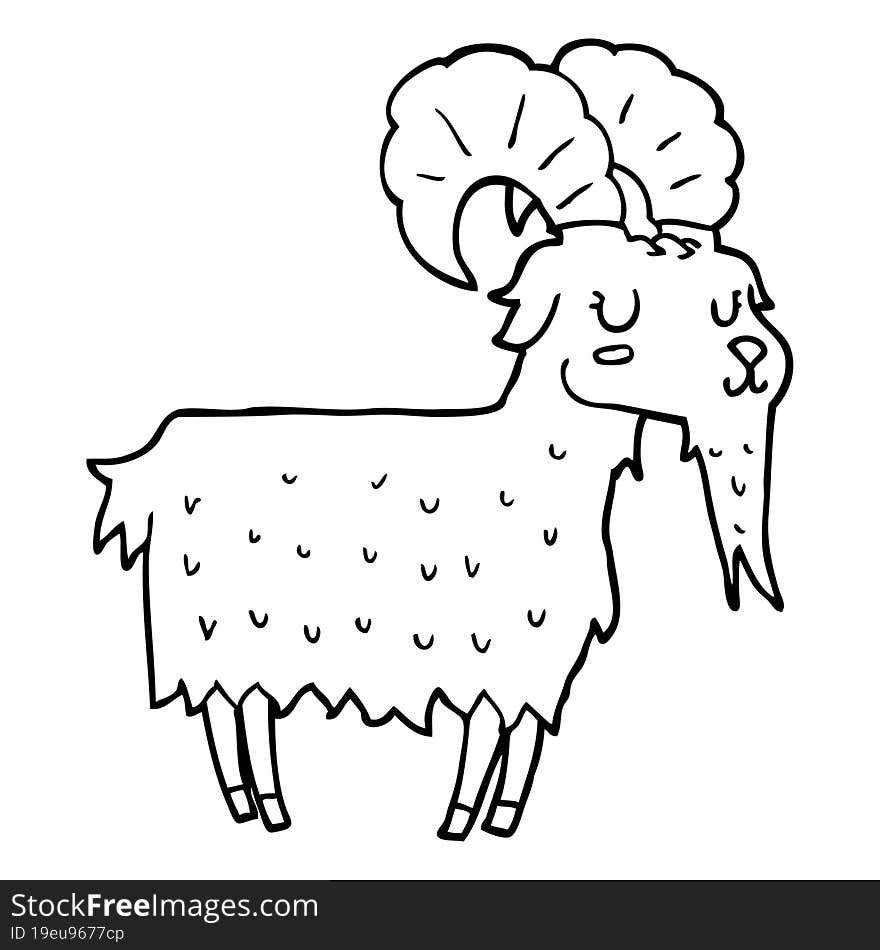 cartoon goat