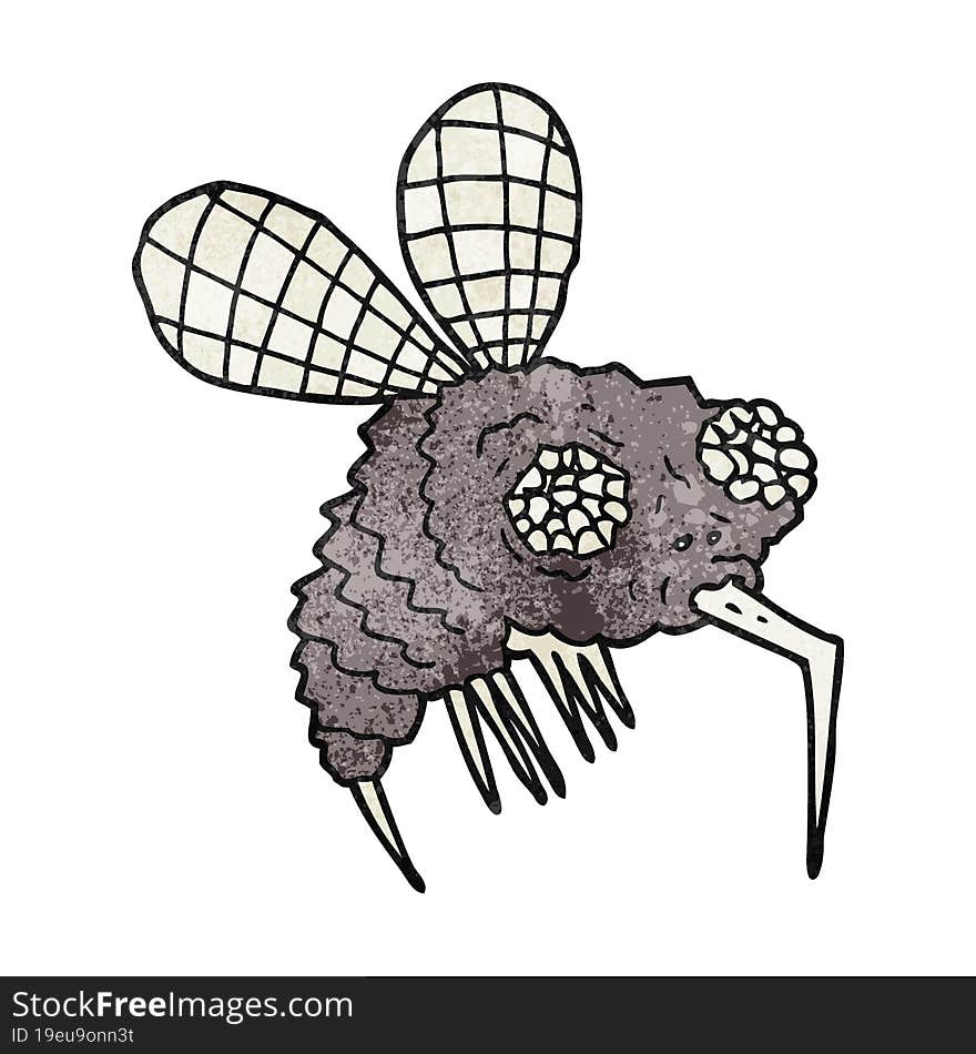 Textured Cartoon Fly