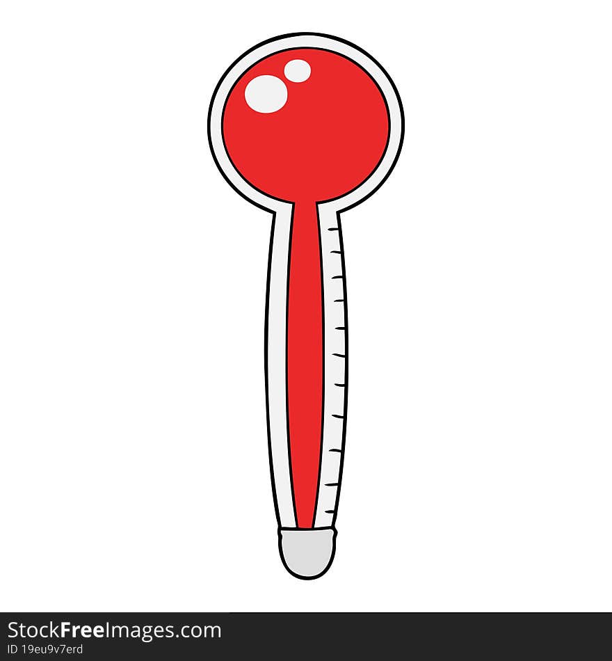 cartoon thermometer. cartoon thermometer