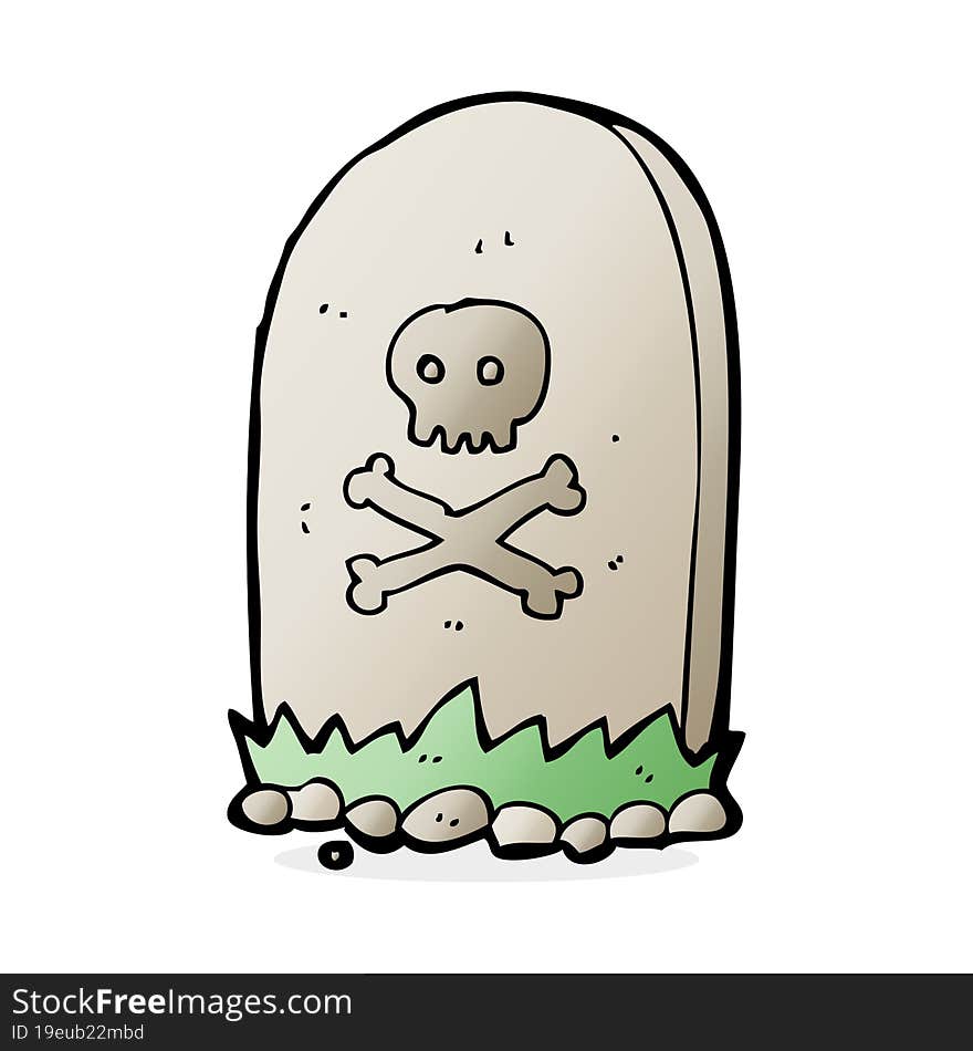 cartoon grave