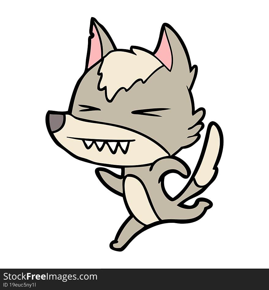 angry wolf running. angry wolf running