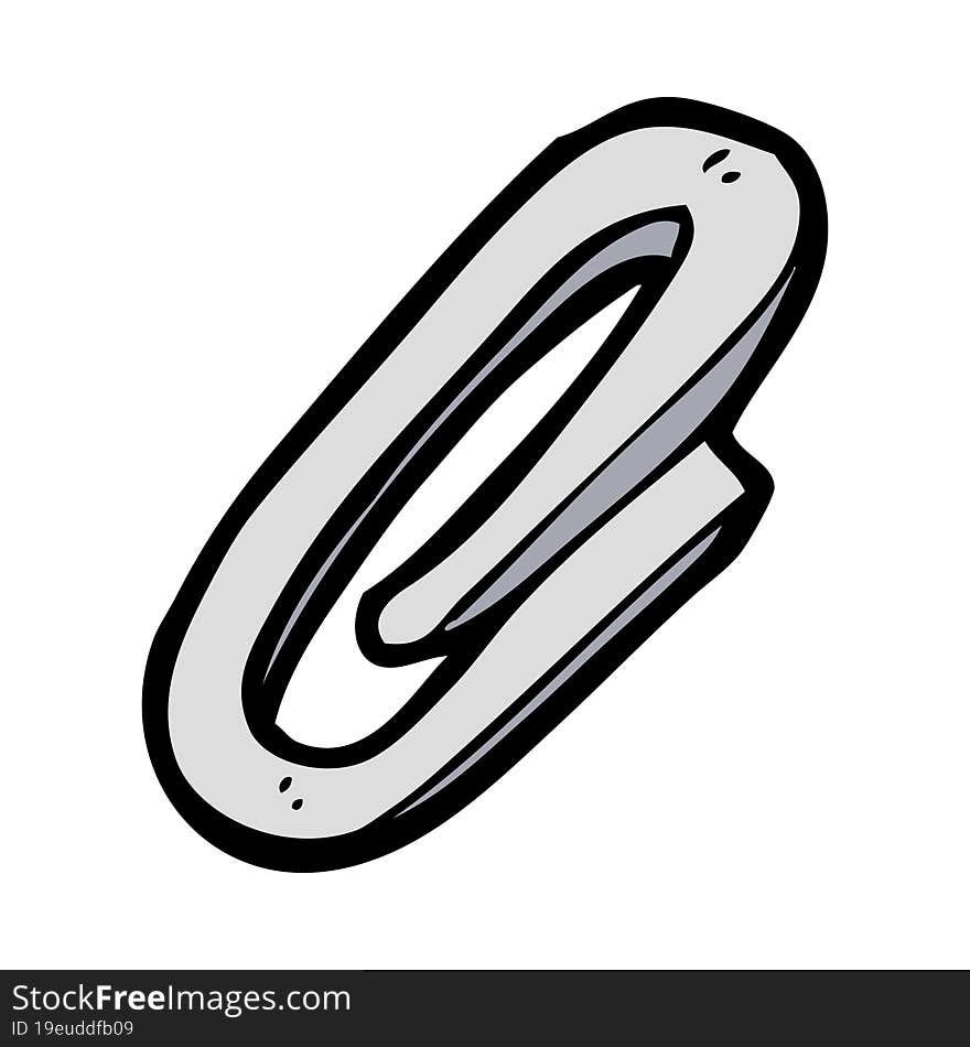 cartoon paperclip