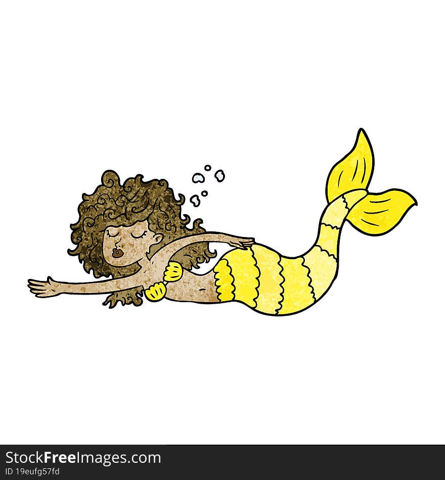 cartoon mermaid. cartoon mermaid