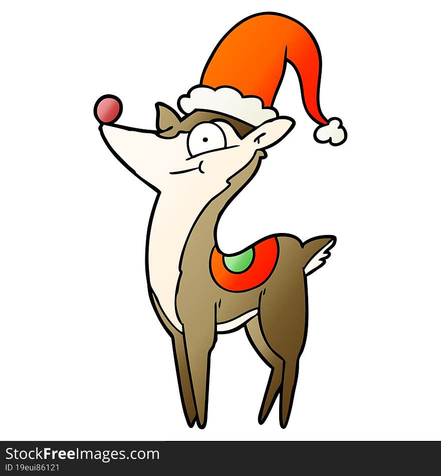 cartoon christmas reindeer. cartoon christmas reindeer