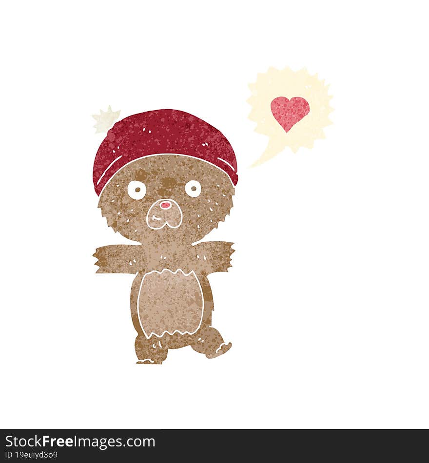 Cartoon Bear In Hat