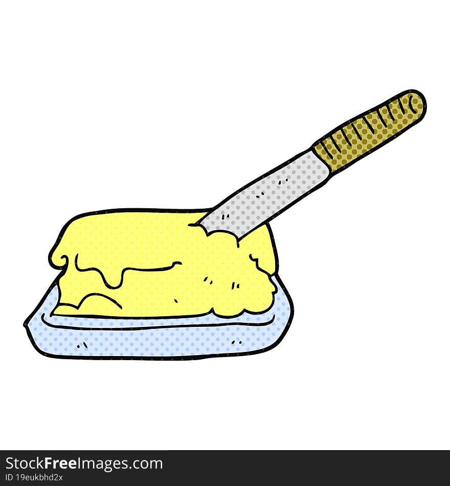 cartoon butter