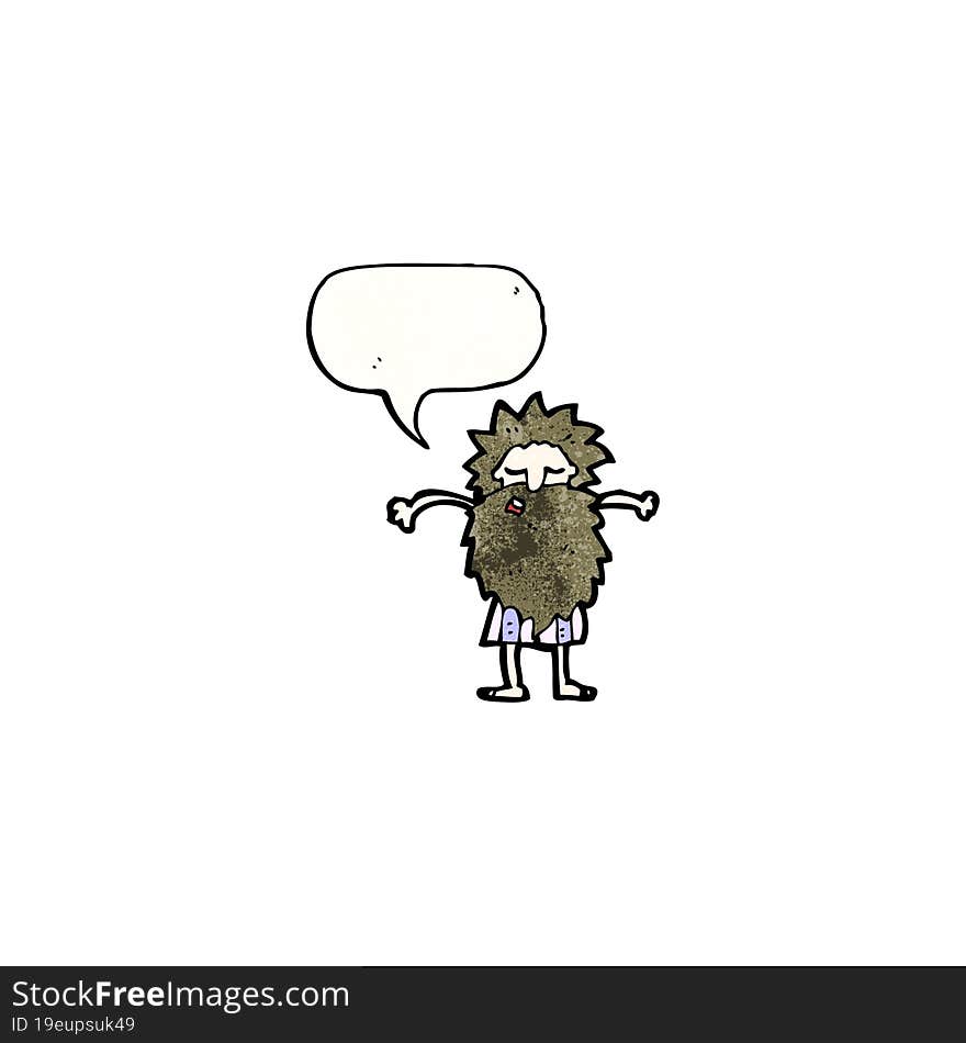 bearded old man cartoon