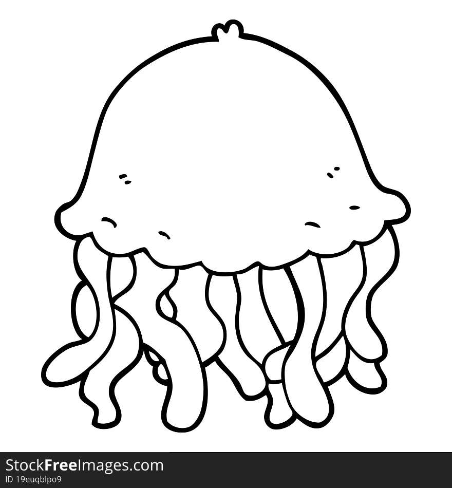 cartoon jellyfish