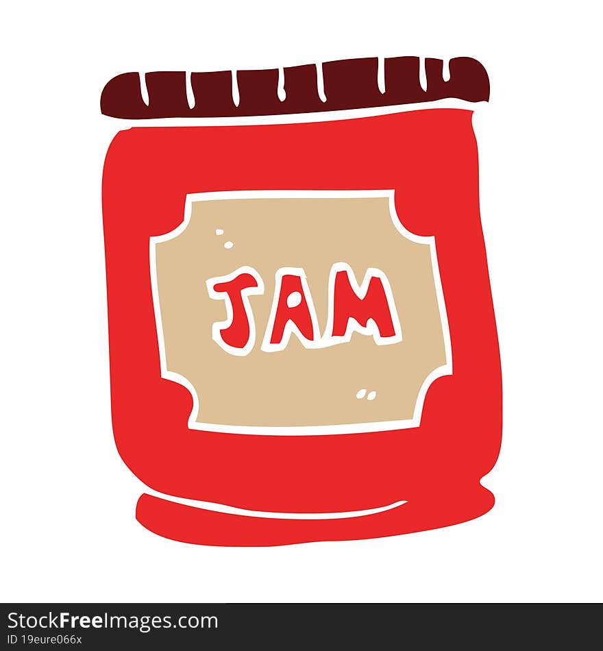 cartoon doodle jam pot