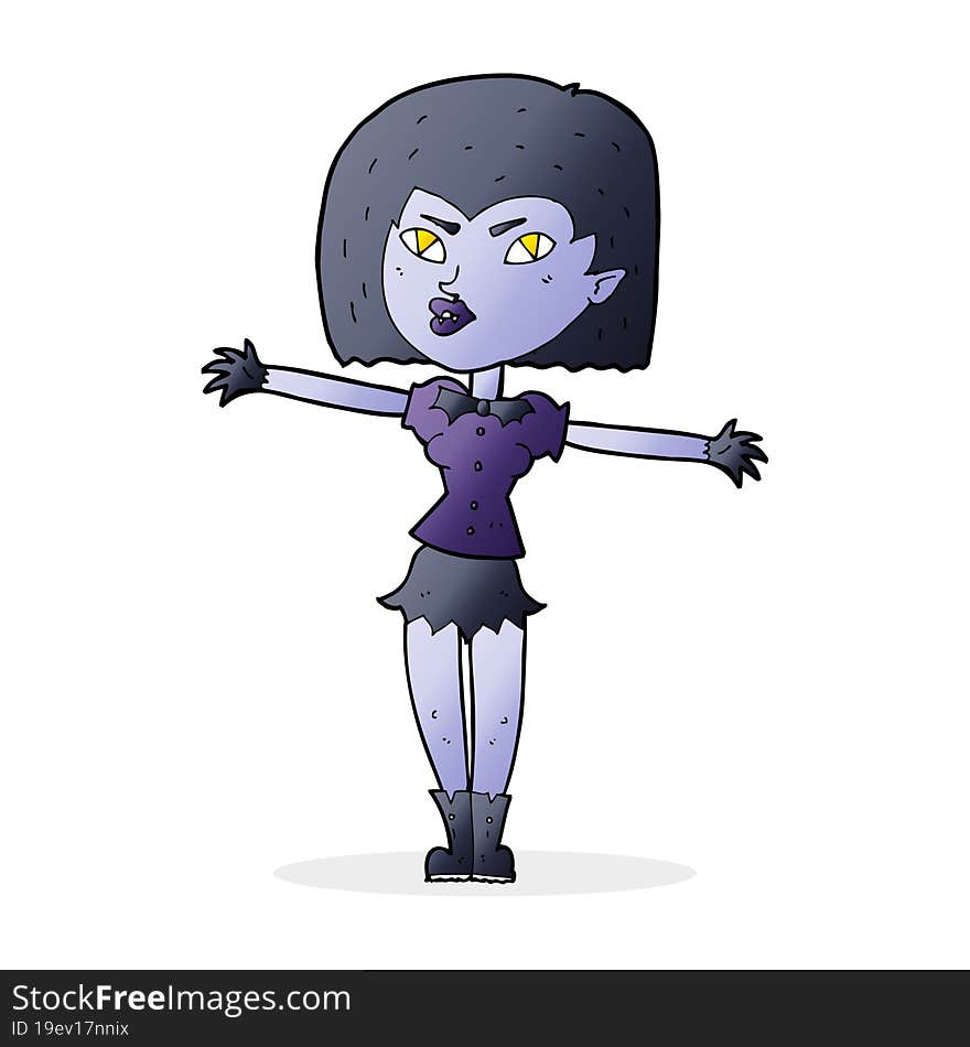 cartoon vampire girl