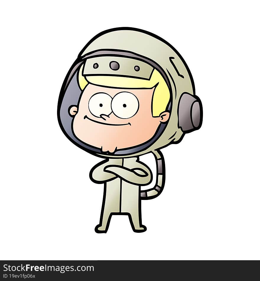 happy astronaut cartoon. happy astronaut cartoon