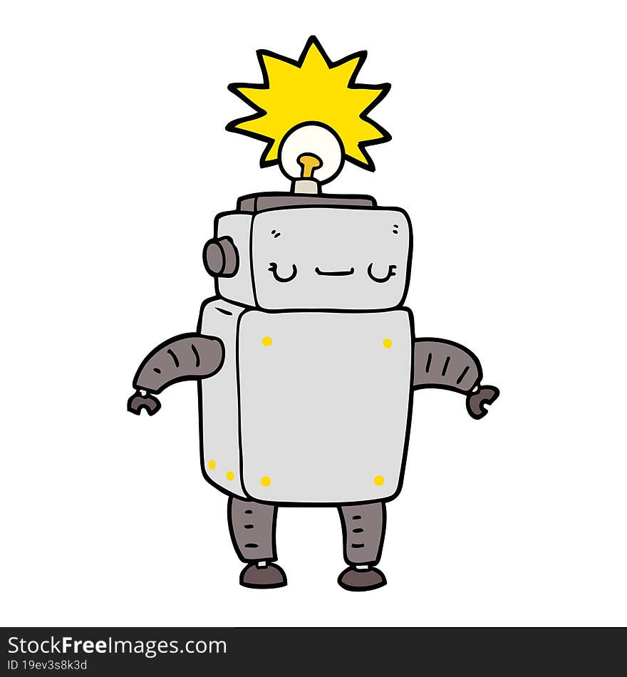 cartoon robot