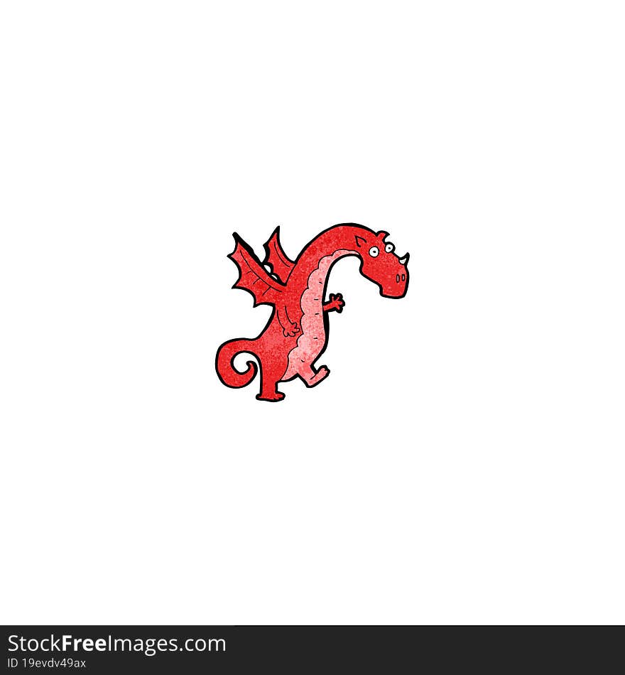 cartoon fire breathing dragon