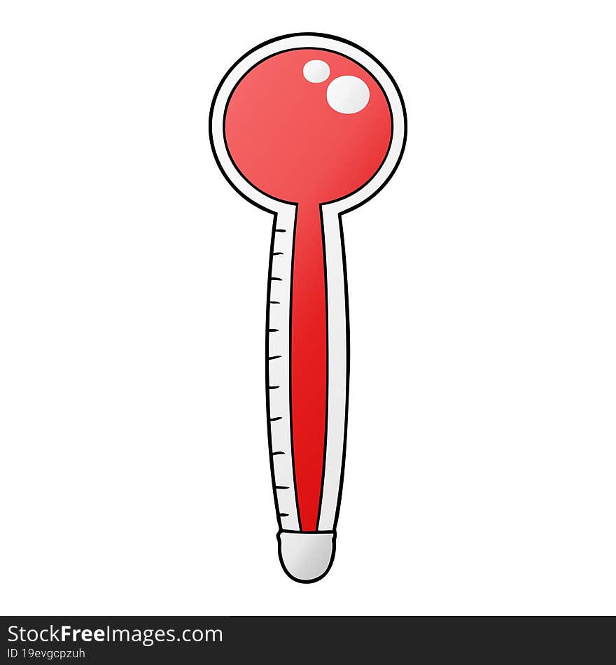 cartoon thermometer. cartoon thermometer