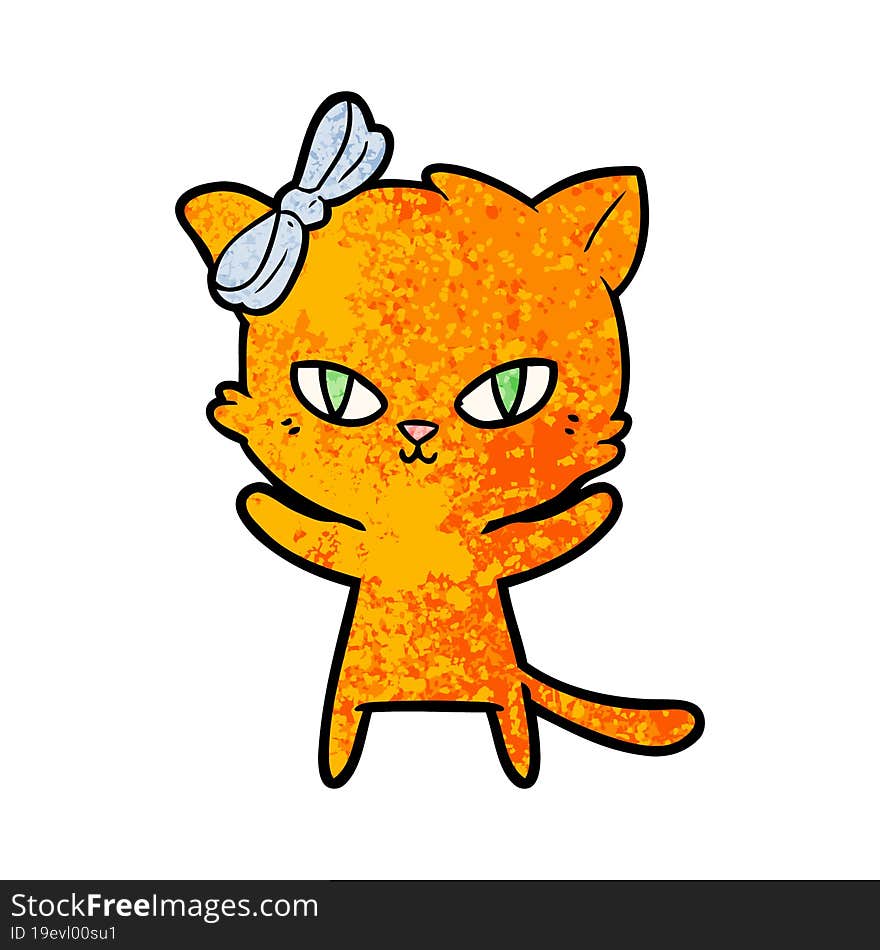 cute cartoon cat. cute cartoon cat