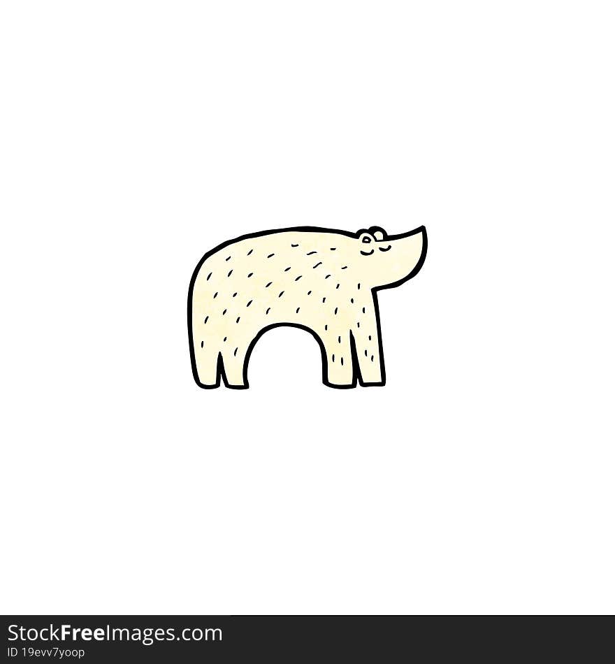 cartoon polar bear