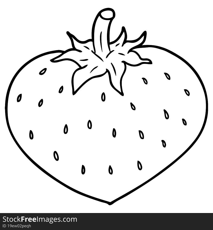 cartoon strawberry. cartoon strawberry